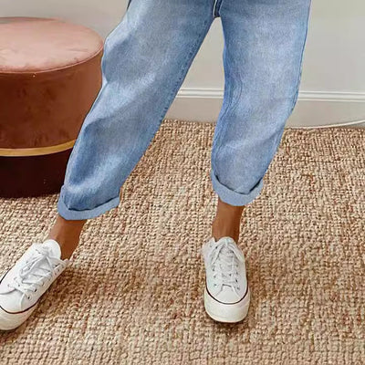 Zandrah | Damenjeans mit Taschen und elastischem Bund