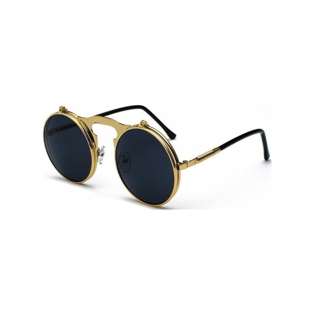 Stuttgart | Sleek Personalisierte Mode Runde Sonnenbrille für Männer