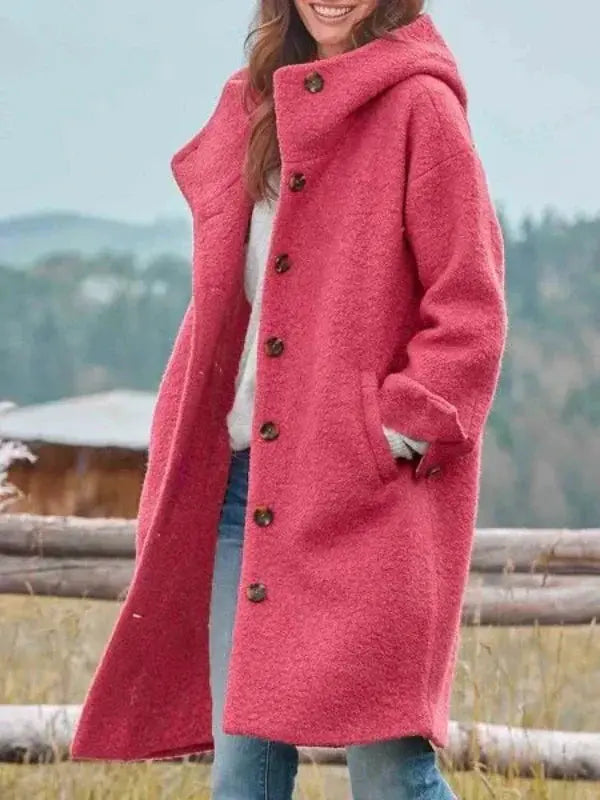 Stilvolle Kapuzenjacke Mantel
