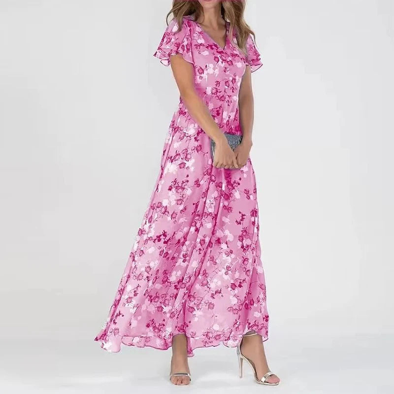 Summer - Elegantes und lässiges Blumenkleid für Frauen