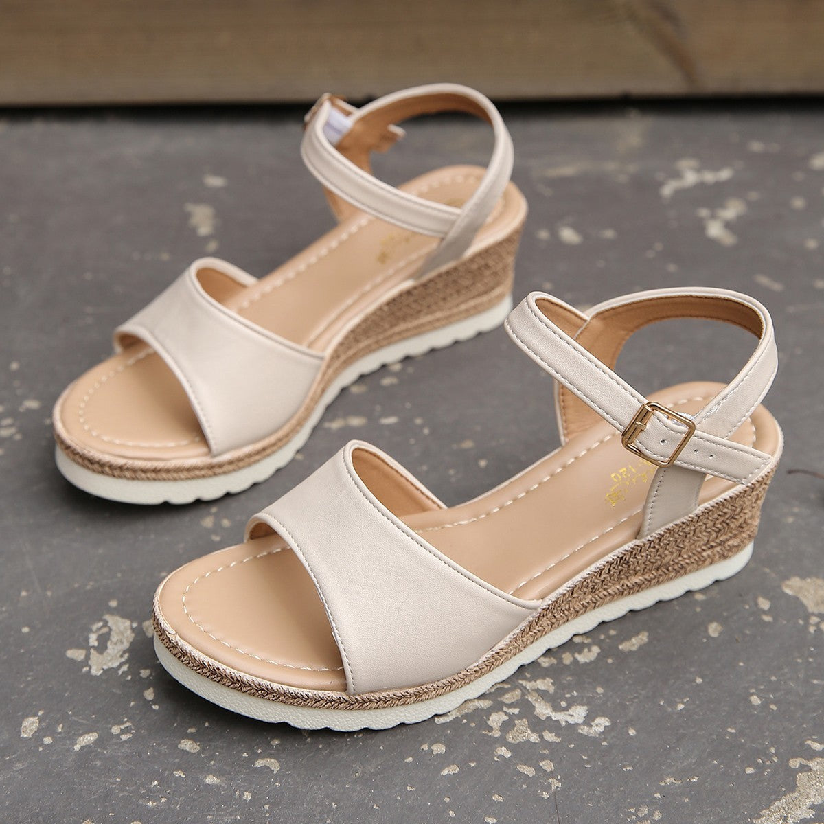 Romina | Keilsandalen mit Knöchelschnalle für Frauen