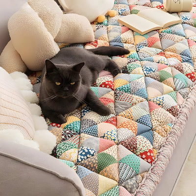 VelvaLoom Cover - Schicker Baumwoll-Schutzbezug für die Couch