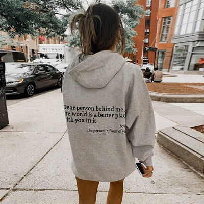 Übergroßer warmer Kapuzenpullover