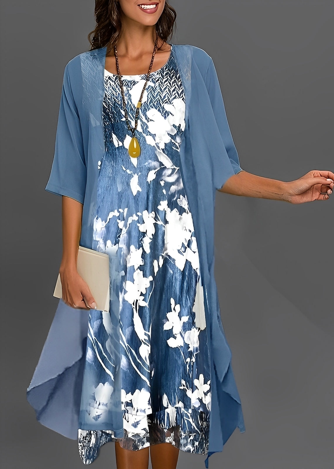 Victoria - Elegantes Sommerkleid aus Chiffon für Frauen