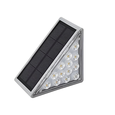 TriGlow Light - Dreieckige Solar-LED-Treppenleuchte für den Außenbereich