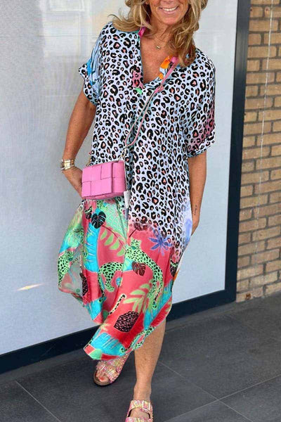 Isabel | Lässiges Kleid mit Leopardenmuster