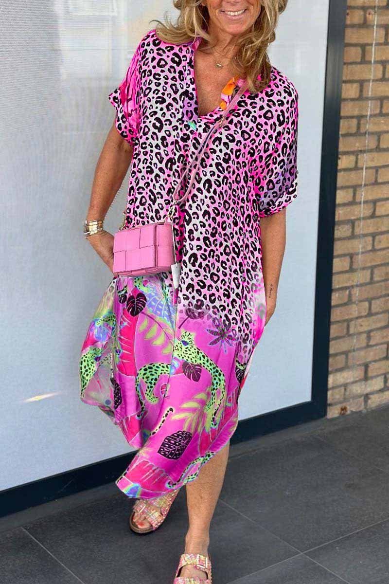 Isabel | Lässiges Kleid mit Leopardenmuster