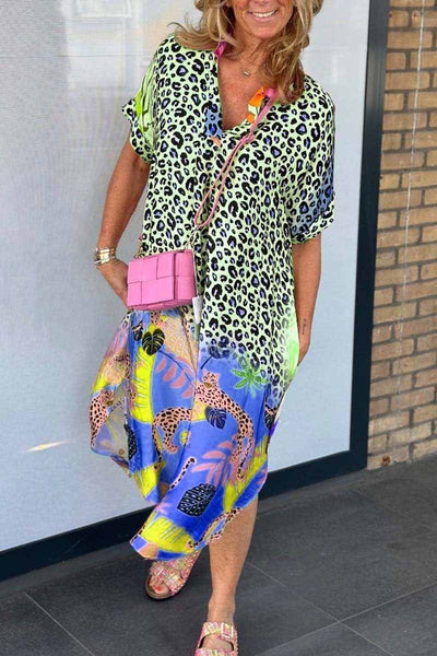 Isabel | Lässiges Kleid mit Leopardenmuster