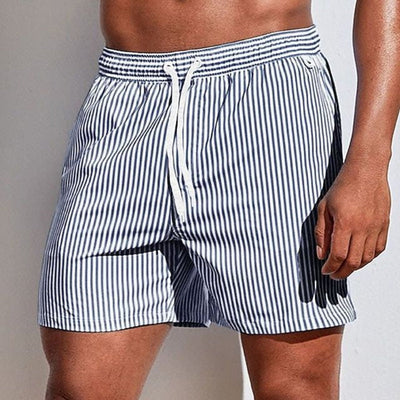 Albi - Herren Schnelltrocknende Badeshorts Gestreifte Boardshorts