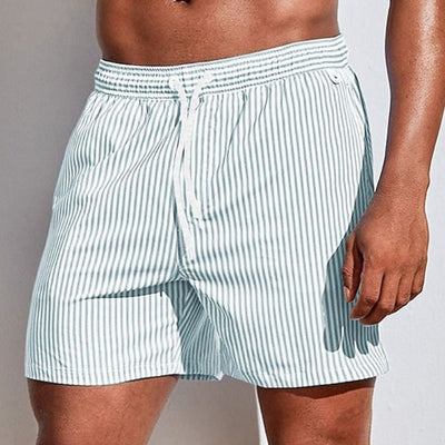 Albi - Herren Schnelltrocknende Badeshorts Gestreifte Boardshorts