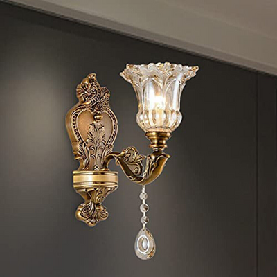 Vintage Goldene Wandleuchte – Aureo