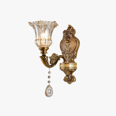 Vintage Goldene Wandleuchte – Aureo