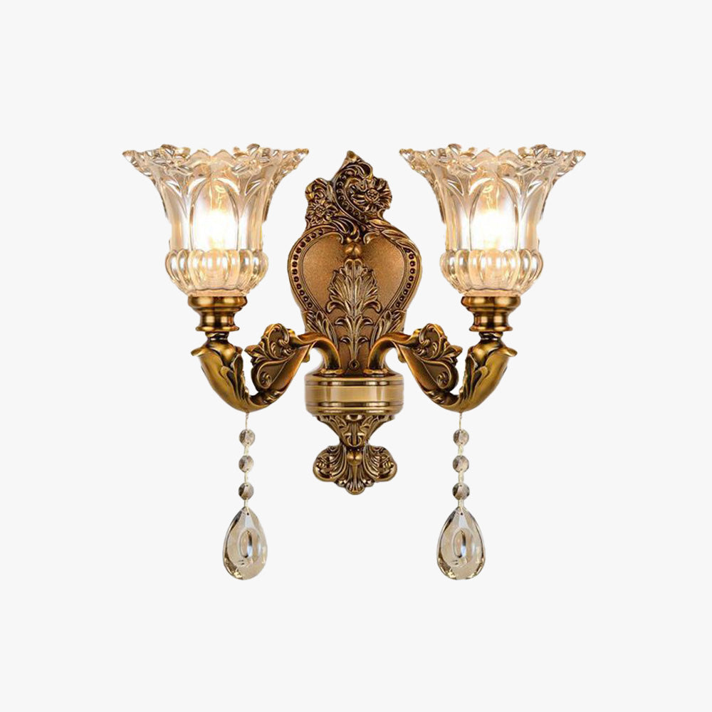 Vintage Goldene Wandleuchte – Aureo