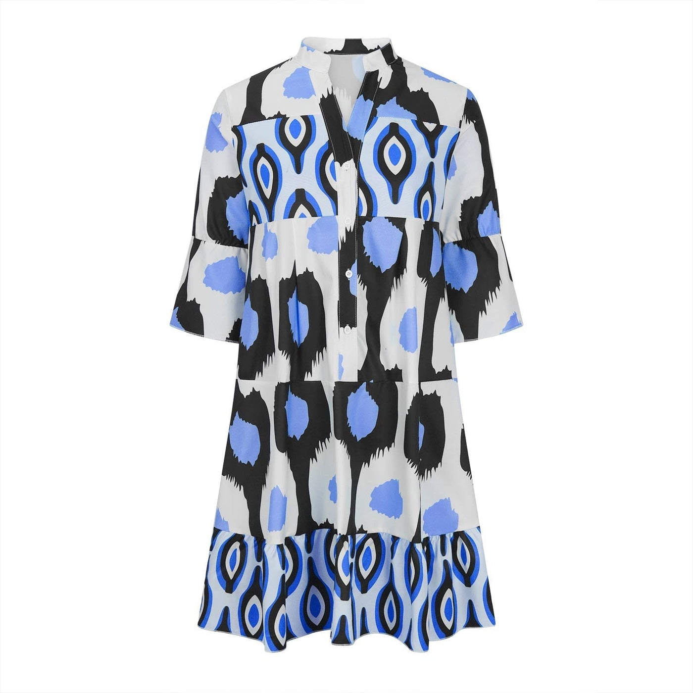 Margaretha | Boho-Kleid mit Knöpfen
