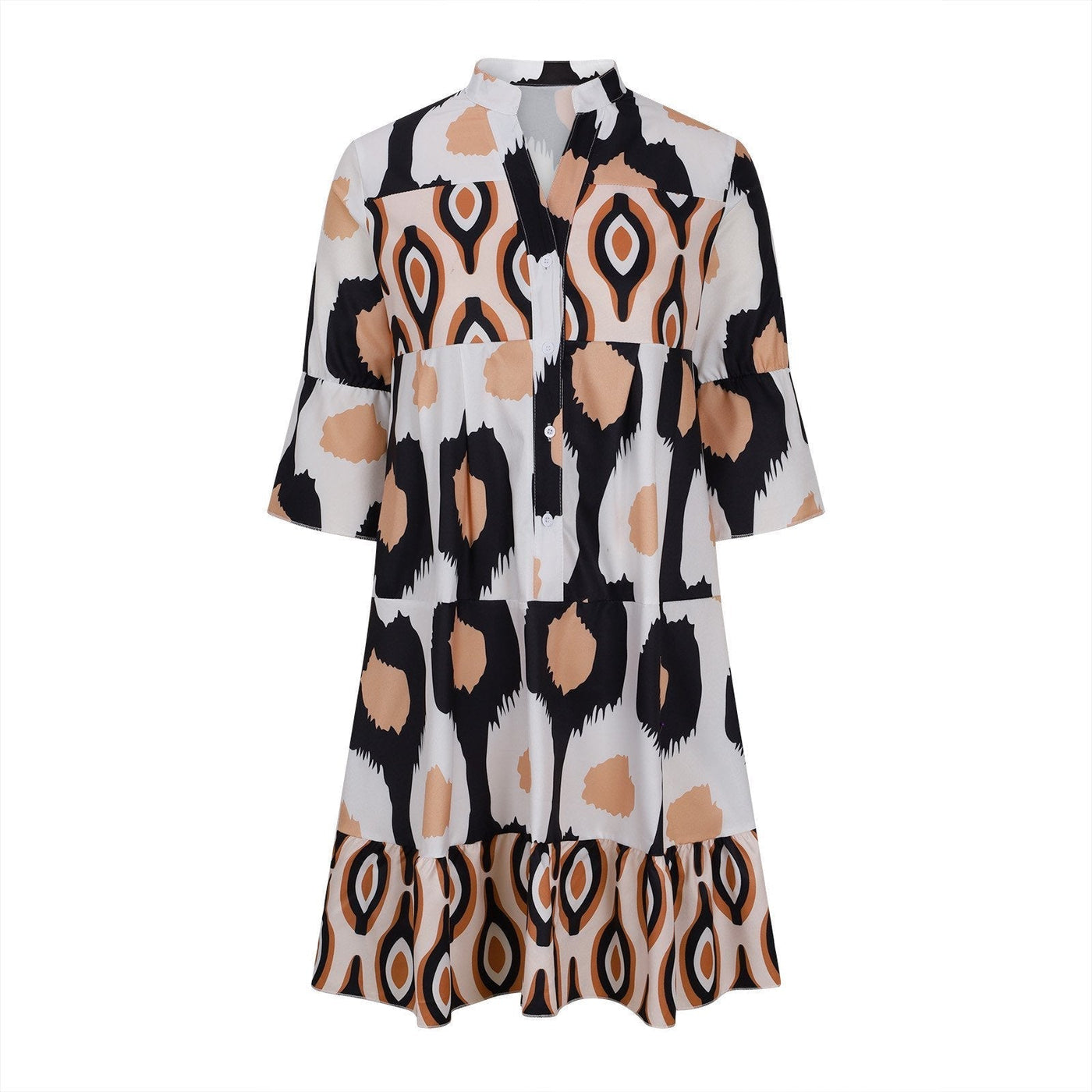 Margaretha | Boho-Kleid mit Knöpfen