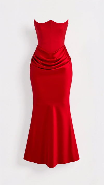 Trägerloses Maxikleid Luciana