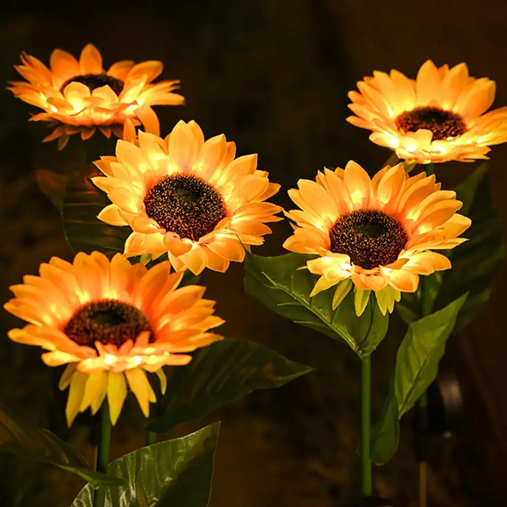 SunnyBliss Light - Wasserdichte solarbetriebene LED-Sonnenblumenleuchte