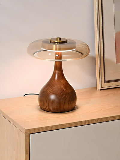 WoodenBliss Light - Nordische Retro-Holzglas-LED-Leuchte