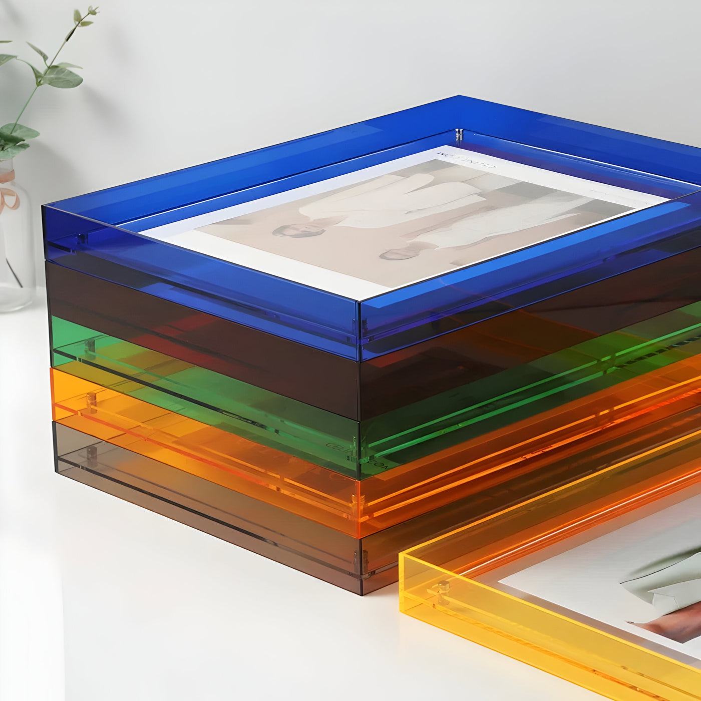StylishSnap Frame – Farbiger Transparenter Acryl Bilderrahmen