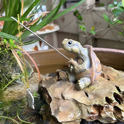 TurtleTide Statue - Dekorative Schildkröte Garten Statue