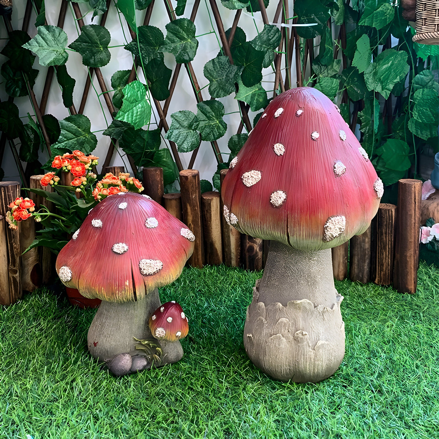 TerraShroom Dekor - Kreative Pilz Gartendekoration für draußen