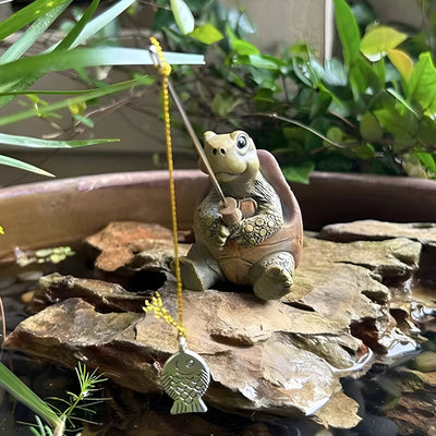 TurtleTide Statue - Dekorative Schildkröte Garten Statue