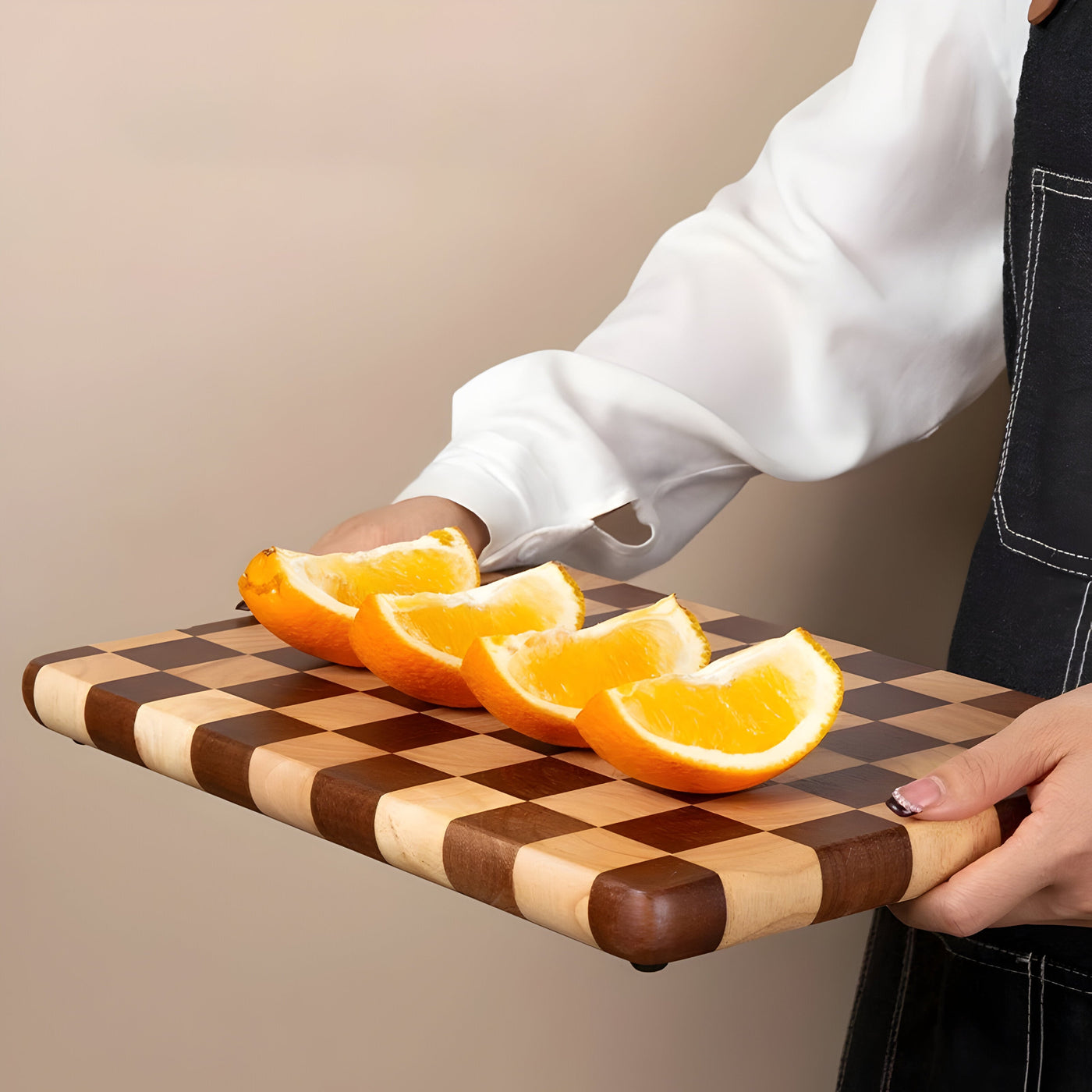 AcaciaGrid Board – Rutschfestes Schneidebrett aus Holz