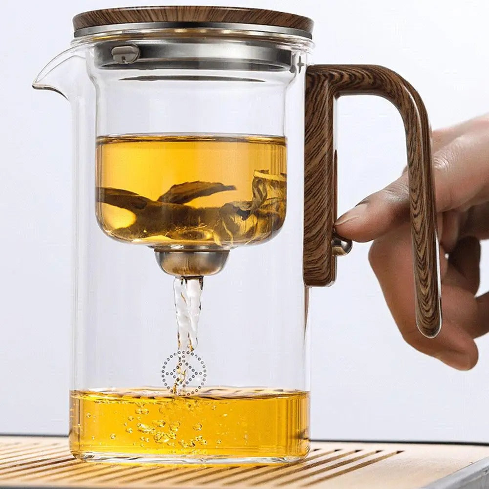 TranquilSip Teekanne – Magnetischer Schalter Filterglas-Teekanne