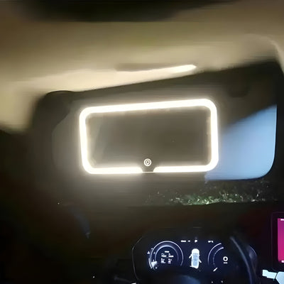 SunGlam Mirror - Verstellbarer LED Sonnenblenden Make-up Spiegel für Autos