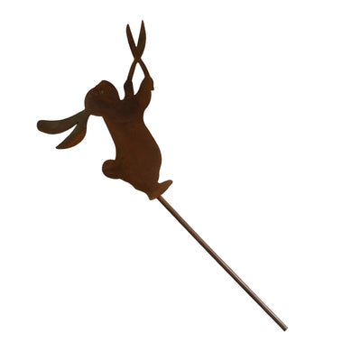 SpringBunny Schild - Metall-Osterhasen-Gartenpfosten