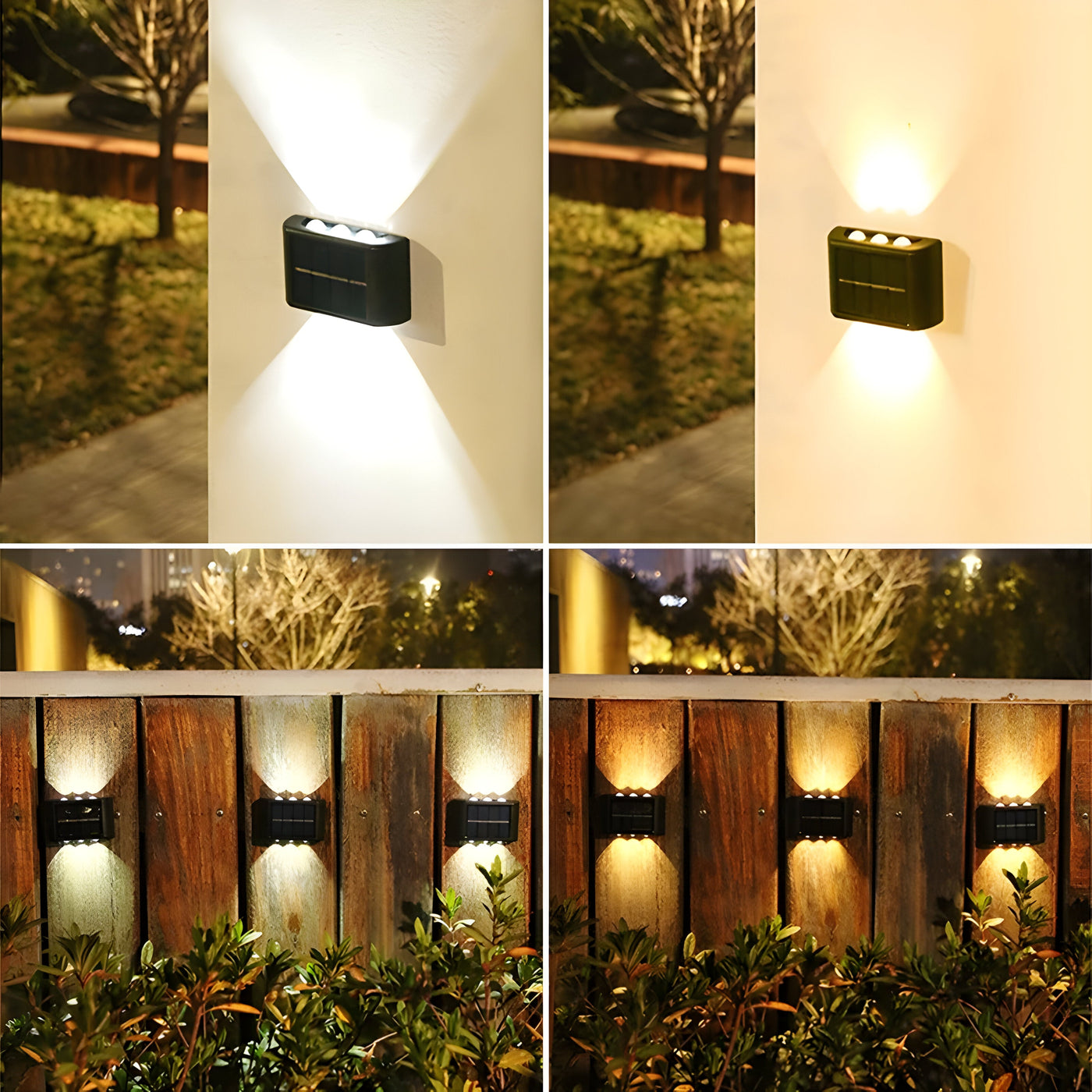 SolaraLux Light - Wasserdichte Solar-LED Oben und Unten Wandleuchte