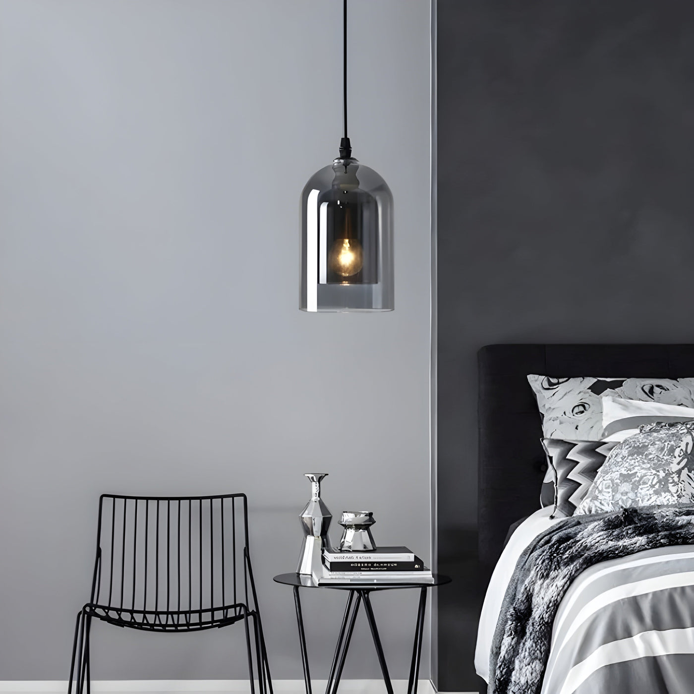 SkyGleam Light - Moderne Doppelglas-Pendelleuchte