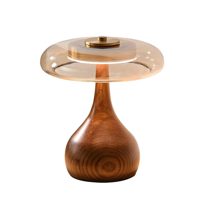 WoodenBliss Light - Nordische Retro-Holzglas-LED-Leuchte