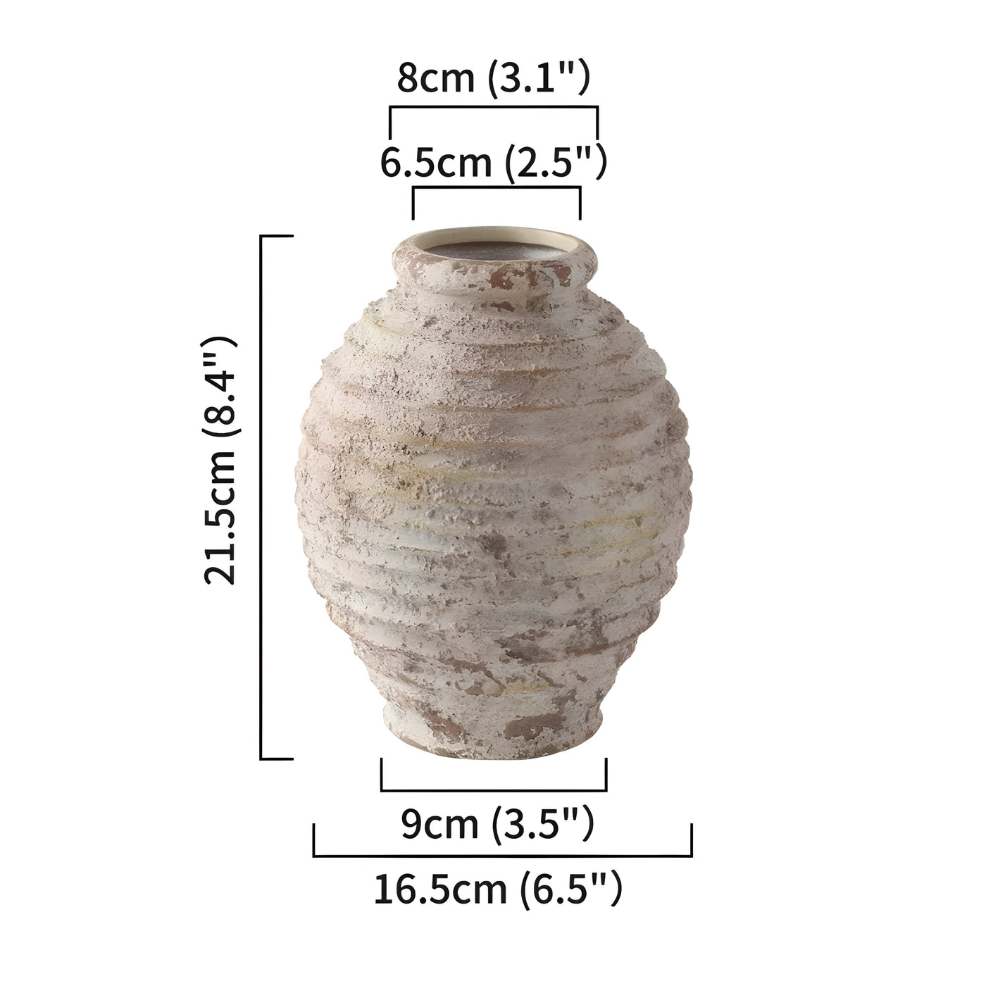 TimelessClay Vase - Retro Handgefertigt Töpferei Vase