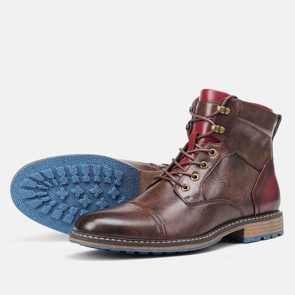 STEVE™ - Handgefertigte Premium Oxford-Stiefel aus Leder
