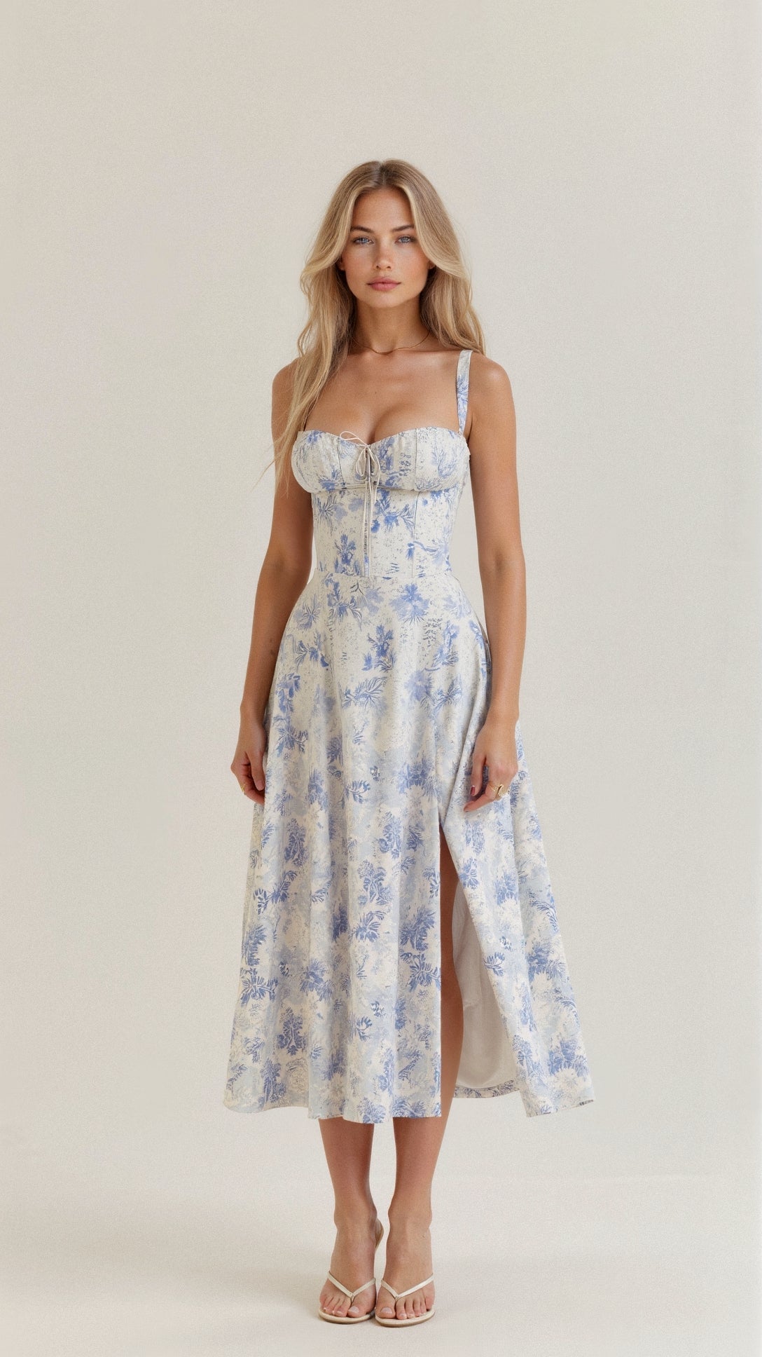 Vanessa - Korsett Midi Kleid Betont Weibliche Formen
