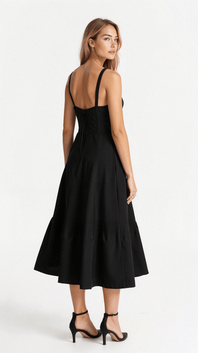 Vanessa - Korsett Midi Kleid Betont Weibliche Formen