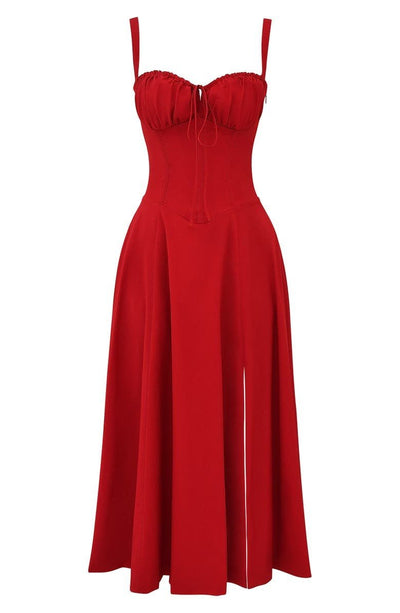 Vanessa - Korsett Midi Kleid Betont Weibliche Formen
