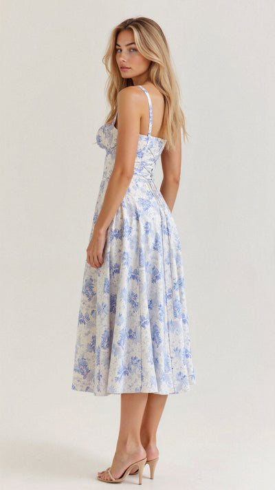 Vanessa - Korsett Midi Kleid Betont Weibliche Formen