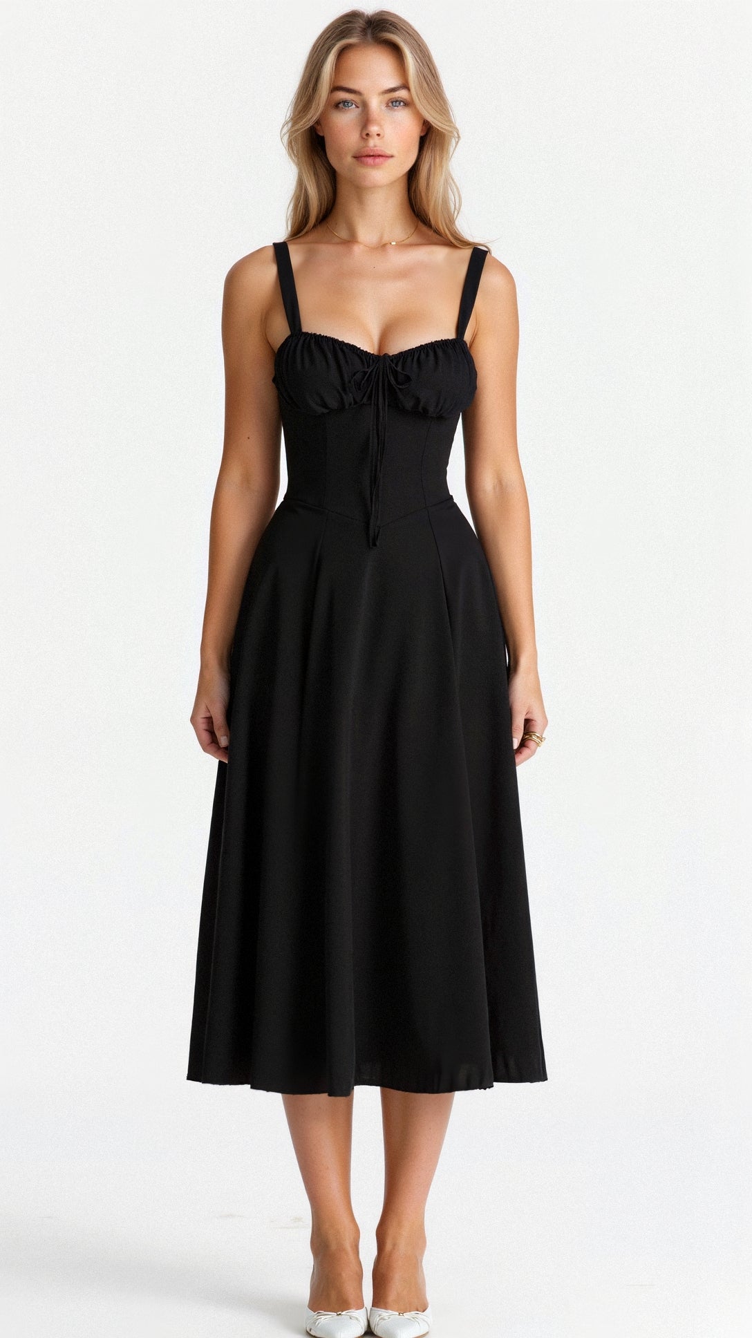 Vanessa - Korsett Midi Kleid Betont Weibliche Formen
