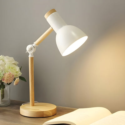 SwivelScandi Lamp - Kreative LED-Schreibtischlampe aus Holz