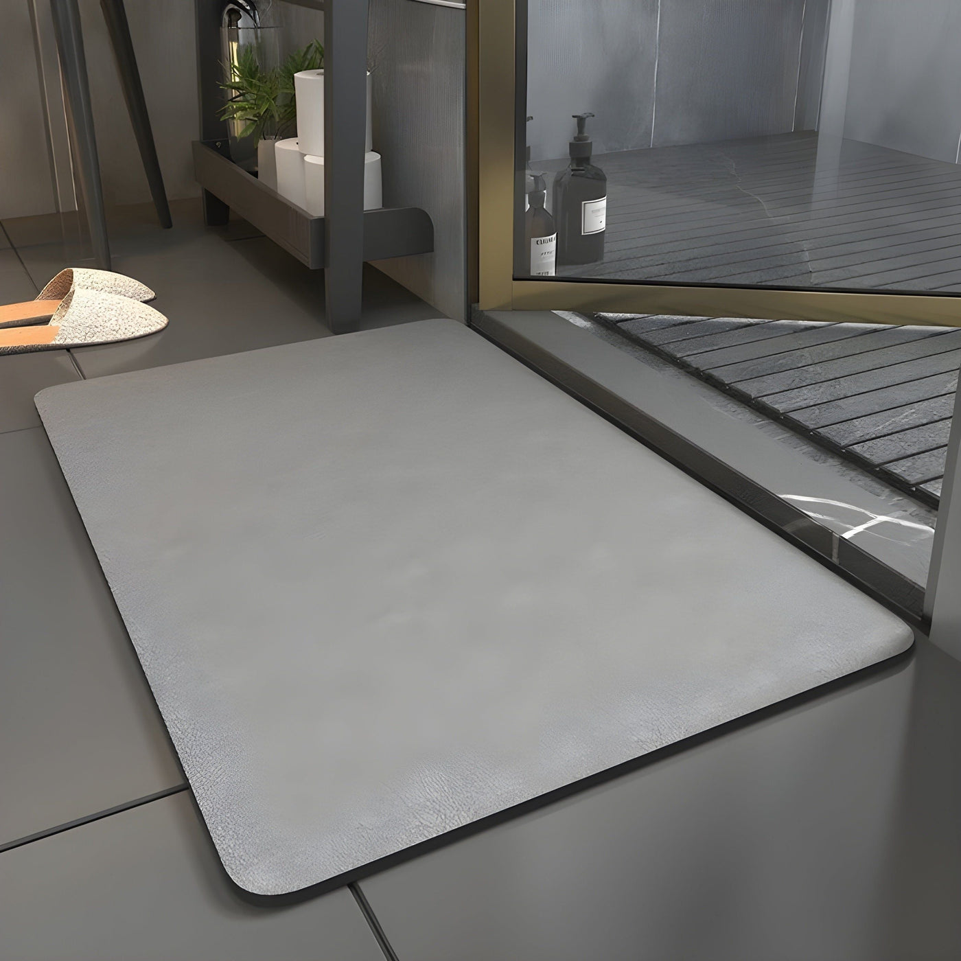 SlipShield Matte - Schnell Trocknende Anti-Rutsch-Badematte