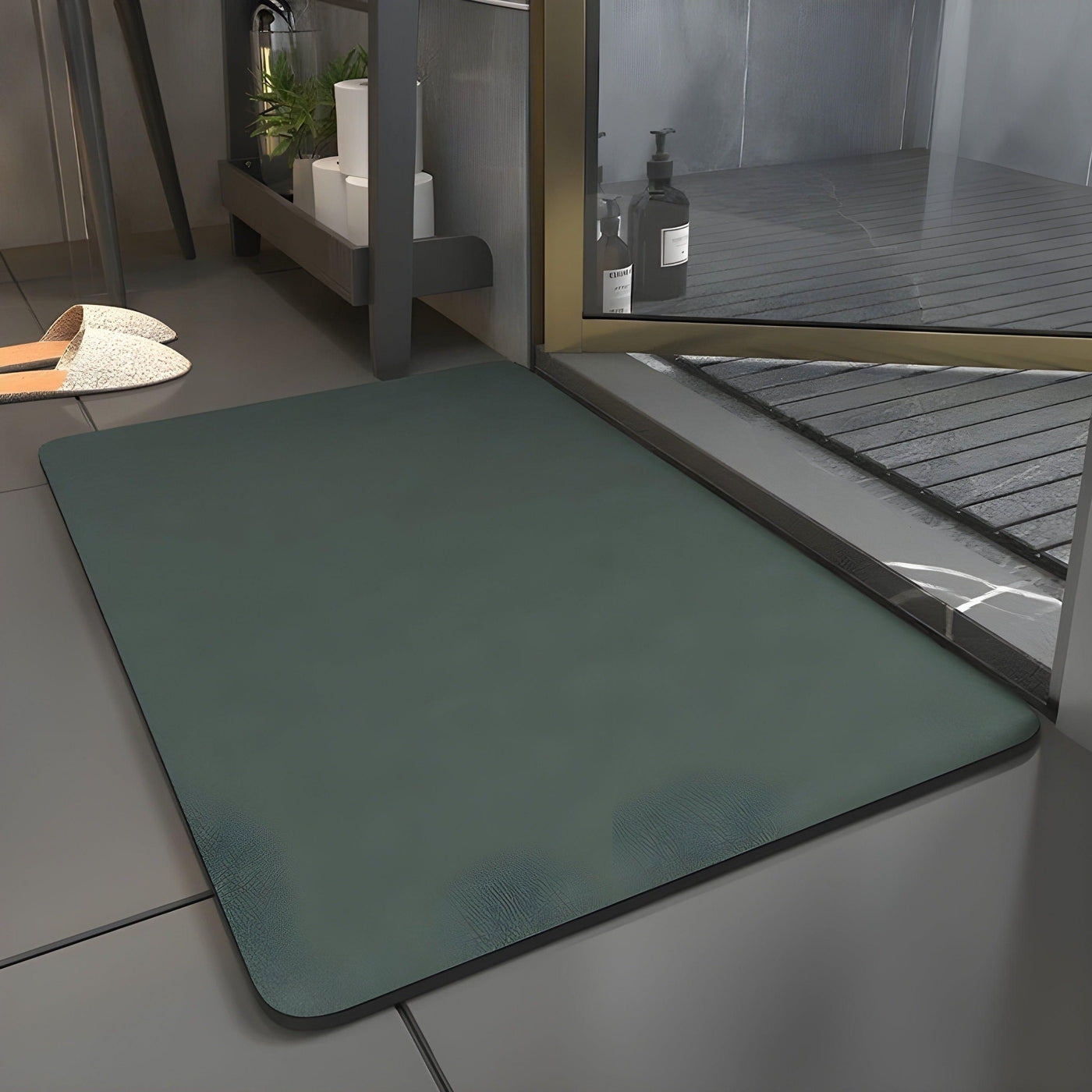 SlipShield Matte - Schnell Trocknende Anti-Rutsch-Badematte