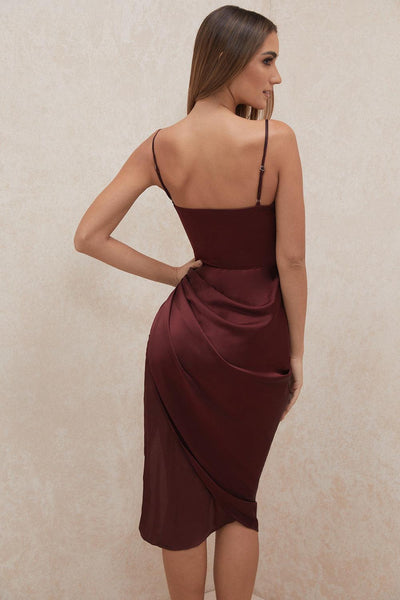 Valen - Elegantes Satin-Abendkleid mit Korsett-Oberteil