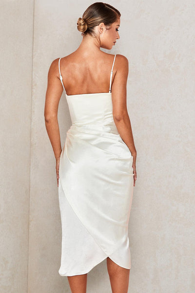 Valen - Elegantes Satin-Abendkleid mit Korsett-Oberteil