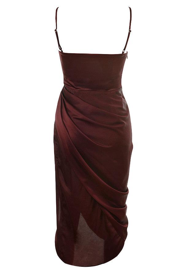 Valen - Elegantes Satin-Abendkleid mit Korsett-Oberteil