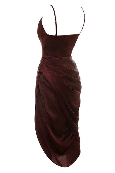 Valen - Elegantes Satin-Abendkleid mit Korsett-Oberteil