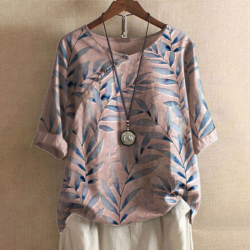 Sunshine - Geblümte Vintage-Bluse