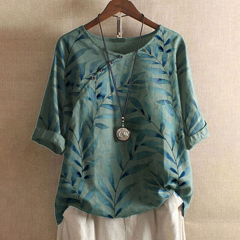 Sunshine - Geblümte Vintage-Bluse