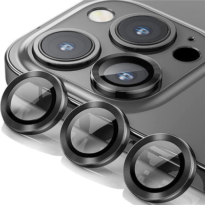 3 Stück Metall-Linsenschutzglas für iPhone